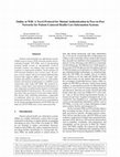 Research paper thumbnail of Online at Will: A Novel Protocol for Mutual Authentication in Peer-to-Peer Networks for Patient-Centered Health Care Information Systems