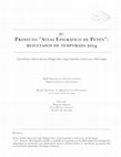 Research paper thumbnail of Proyecto “Atlas Epigráfico de Petén”: resultados de temporada 2014