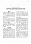 Research paper thumbnail of The Monophthongs of Formal Nigerian English: An Acoustic Analysis (Jamakovic & Fuchs)