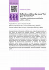 Research paper thumbnail of Reflexões críticas da mesa "ser 'gay' de interior": vivências, existências e resistências político-afetivas (Cadernos de Gênero e Diversidade - 2020)