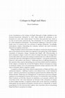 Research paper thumbnail of "Critique in Hegel and Marx"