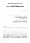 Research paper thumbnail of Desnacionalización y privatización de los Ejércitos (la vuelta al modelo tardo-renacentista)