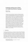 Research paper thumbnail of Evidentials and their pivot in Tibetic and neighboring Himalayan languages