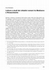 Research paper thumbnail of Letture e studi dei cittadini romani tra Medioevo e Rinascimento, in Studieren im Rom der Renaissance, Hrsg. M. MATHEUS, R.C. SCHWINGES, Zürich, vdf Hochschulverlag, 2020, pp. 203-215