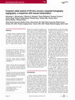 Research paper thumbnail of Computer-aided analysis of 64-slice coronary computed tomography angiography: a comparison with manual interpretation