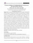 Research paper thumbnail of Prevalence and Influence of Cyberbullying Behaviour on Self-Esteem and Body Image among the Adolescents