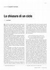 Research paper thumbnail of La chiusura di un ciclo