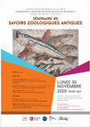 Research paper thumbnail of Savoirs zoologiques antiques, Lille, 2020