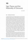 Research paper thumbnail of Sign theory and the materiality of discourse