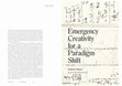 Research paper thumbnail of Emergency Creativity for a Paradigm Shift. Federico Alcaro