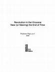 Research paper thumbnail of Revolution in the Virocene Near (or Nearing) the End of Time