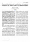 Research paper thumbnail of Thrusters physical model formalization with regard to situational and identification factors of motion modes