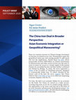 Research paper thumbnail of “The China-Iran Deal in Broader Perspective: Asian Economic Integration or Geopolitical Maneuvering?” Policy Brief, Rising Powers Initiative, The Sigur Center for Asian Studies, George Washington University, September 2020.