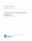 Research paper thumbnail of Diversity Dynamics in Static Resource Models