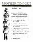 Research paper thumbnail of Mother Tongue XXI (2016)