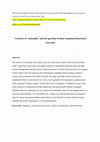 Research paper thumbnail of Varieties of 'rationality' and the question of their continued theoretical relevance