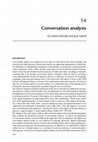 Research paper thumbnail of Chapter 14: Conversation analysis