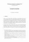 Research paper thumbnail of Climate Change and International Law: Commitment and Critique