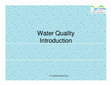 Research paper thumbnail of Water Quality Vet and fisheries