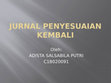 Research paper thumbnail of Jurnal penyesuaian kembali ADISTA SALSABILA