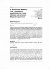 Research paper thumbnail of A Person with Abilities: The Transition to Adulthood of a Young Woman with a Severe Physical Impairment