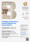 Research paper thumbnail of Filologia attributiva e analisi digitale dei testi letterari