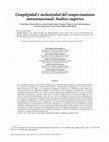 Research paper thumbnail of Complejidad e inclusividad del comportamiento intrasituacional: Análisis empírico