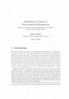 Research paper thumbnail of Dimensions of Limits to Environmental Management