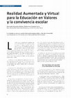 Research paper thumbnail of Realidad Aumentada y Virtual para la Educación en Valores y la Convivencia Escolar