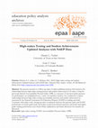 Research paper thumbnail of High-stakes Testing and Student Achievement: Updated Analyses with NAEP Data