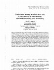 Research paper thumbnail of Differences among Teachers in a Task Characterized by Simultaneity, Multidimensionality, and Immediacy