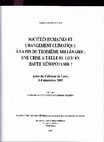 Research paper thumbnail of C. Felli, S. Mazzoni, Bridging the 3rd/2nd millennium divide: the Afis and Ebla evidence, in C. Marro, C. Kuzucuoglu (eds), Societés humaines et changement climatique à la fin du troisième millénaire: une crise a-t-elle eu lieu en Haute Mésopotamie?, Varia Anatolica XIX, Paris 2007, pp. 205-224