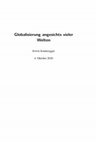 Research paper thumbnail of Globalisierung angesichts vieler Welten