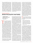 Research paper thumbnail of David Nirenberg, “When Philosophy Mattered – Review of ‘Continental Divide: Heidegger, Cassirer, Davos’, by Peter Gordon,” The New Republic, vol. 242, no. 1 (3 February 2011): 39–43