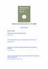 Research paper thumbnail of Mediterranean Historical Review 35.2 (2020) -- Table of Contents