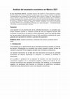 Research paper thumbnail of Análisis del escenario económico en México 2021