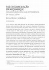 Research paper thumbnail of PAZ E RECONCILIAÇÃO EM MOÇAMBIQUE: CONJUNTURAS CRÍTICAS E DEPENDÊNCIA DA TRAJECTÓRIA