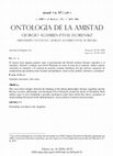 Research paper thumbnail of "Ontología de la amistad. Giorgio Agamben - Pável Florenski"