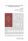 Research paper thumbnail of ŞANLI, Mahir (2019). Evren, Yaratılış ve Köken Mitleri. İstanbul: Ötüken Neşriyat. 204 s.