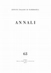 Research paper thumbnail of M. De Benetti, The Early Issues of the fiorino piccolo or denaro of Florence (c. 1255–1303) - In: Annali dell'Istituto italiano di numismatica, 63 (2017), pp. 291-314