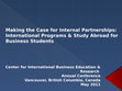 Research paper thumbnail of Making the Case for Internal Partnerships:  International Programs & Study Abroad for Business Students