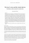 Research paper thumbnail of The kyai’s voice and the Arabic Qur’an; Translation, orality, and print in modern Java