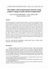 Research paper thumbnail of Does higher cash-in-hand income motivate young people to engage in under-declared employment