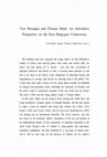 Research paper thumbnail of Text Messages and Thomas Mann. An Alternative Perspective on the Kim Bong-gon Controversy (2020)