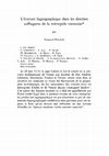 Research paper thumbnail of « L’écriture hagiographique dans les diocèses suffragants de la métropole viennoise (c. VIIIe-XIe s.) », Hagiographies, vol. 8, dir. Michèle Gaillard et Monique Goullet, Brepols, Turnhout, 2020, p. 639-680.