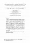 Research paper thumbnail of Contrasting the experiences of university students in two educational scenarios: online teaching vs. emergency remote teaching