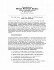 Research paper thumbnail of African American Studies Syllabus