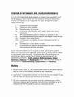 Research paper thumbnail of VISION STATEMENT-DR. DUKUZUMURENYI