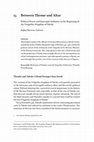 Research paper thumbnail of Between Throne and Altar. Political Power and Episcopal Authority in the Beginning of the Visigothic Kingdom of Toledo./Entre el trono y el altar. Poder político y autoridad episcopal en los comienzos del reino visigodo de Toledo.