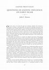 Research paper thumbnail of Questions of Gnostic Influence on Early Islam